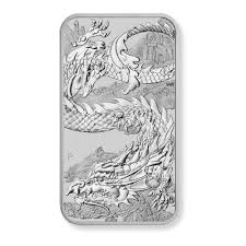 Dragon Rectangular Silver Coin 1 oz