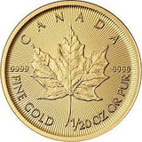 Maple Leaf Gold Coin 1/20 oz