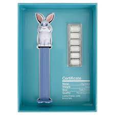 6 x 5g Silver Bar PAMP PEZ Spring Bunny Dispenser