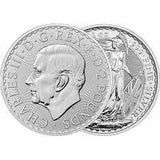 Britannia Silver coin 1 oz Charles III-Λίρα Αγγλίας ασημένια