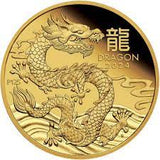 Lunar III Dragon Gold coin 0,10 oz