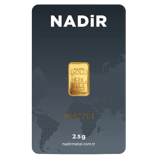 2.5g Gold bar Nadir