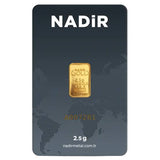 2.5g Gold bar Nadir