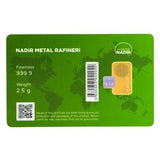 2.5g Gold bar Nadir