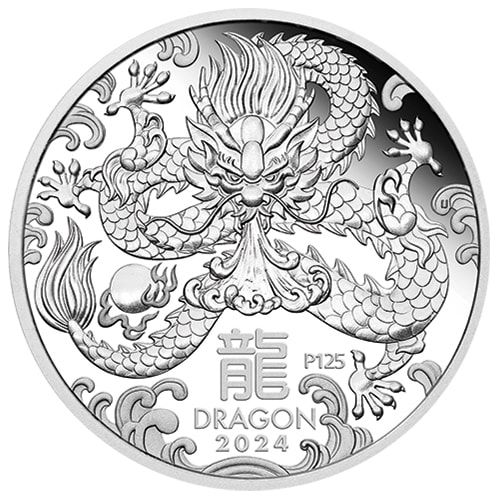 Lunar III Dragon Silver Coin 1 oz