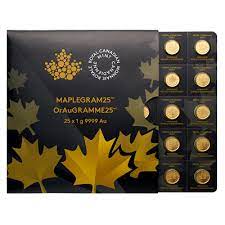 25 x 1g MapleGram25 Gold