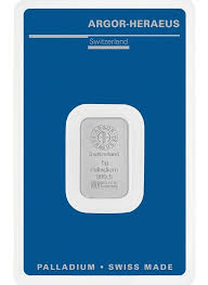 5g Palladium Bar Argor-Heraeus
