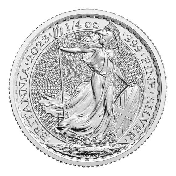 Britannia Silver Coin 0,25 oz Charles III-Λίρα Αγγλίας ασημένια