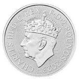 Britannia Silver coin 1 oz Coronation Charles III-Λίρα Αγγλίας ασημένια