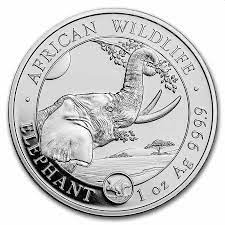 Somalia Elephant Silver Coin 1 oz