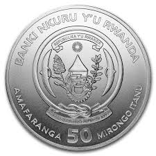 Rwanda Shoebill Silver Coin 1 oz