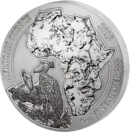 Rwanda Shoebill Silver Coin 1 oz