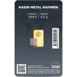2.5g Gold bar Nadir