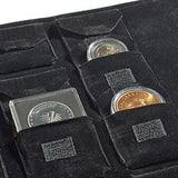 Ρολό υφασμάτινο βελούδινο με 24 θήκες νομισμάτων