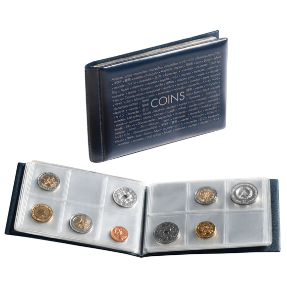 Άλμπουμ νομισμάτων COINS με 8 ενσωματωμένα φύλλα 6 κερμάτων το καθένα
