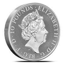 Queen's Beasts White Horse of Hanover Silver Coin 10 oz