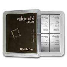 10 x 10g  CombiBar Silver Valcambi