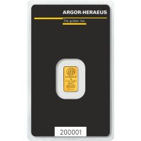 1g Gold Bar  Argor Heraeus