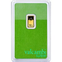 1g Gold Bar Valcambi Green gold