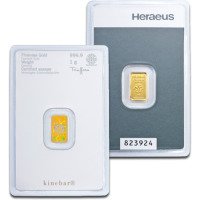 1g Gold Bar  Kinebar®  Heraeus