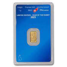 1g Gold Bar Argor-Heraeus Year Of The Rabbit