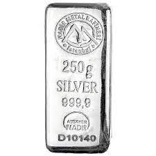 250g Silver Bar | Nadir Metal Rafineri