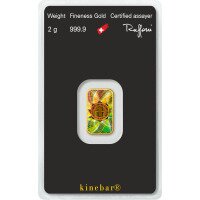 2g Gold Bar  Argor Heraeus  Kinebar