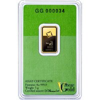 5g Gold Bar Valcambi Green Gold