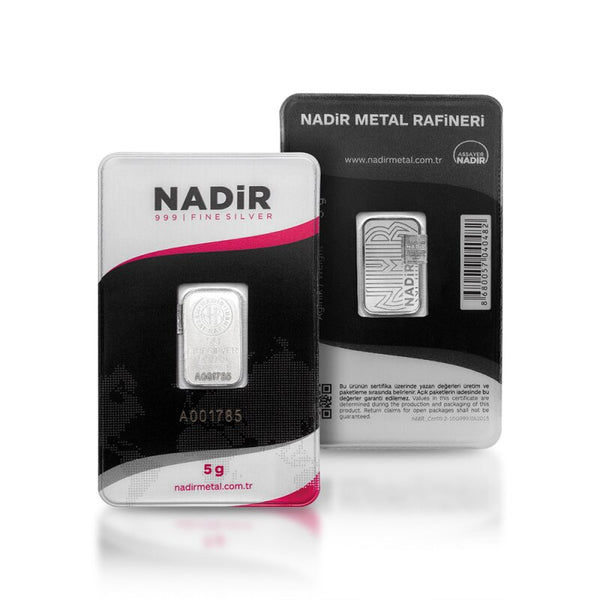5g Silver Bar | Nadir Metal Rafineri