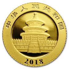 China Panda Gold coin 1g