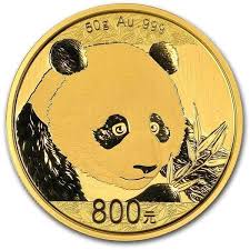 China Panda Gold coin 50g